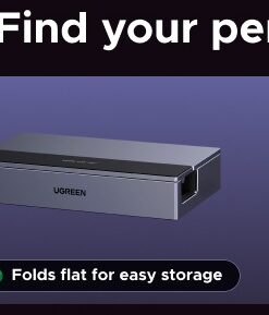Adaptateur Ethernet USB C vers RJ45 pour une connectivité polyvalente, vue arriere