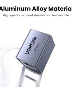 Adaptateur ethernet USB : coupleur RJ45 annoncé à 10 Gbps, vue de trois quarts