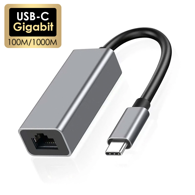 Adaptateur ethernet USB en aluminium, trois versions Adaptateur ethernet USB en aluminium, trois versions, vue principale