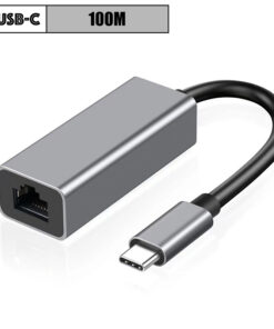 Adaptateur ethernet USB en aluminium, trois versions, vue arriere