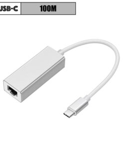 Adaptateur ethernet USB en aluminium, trois versions, vue de profil