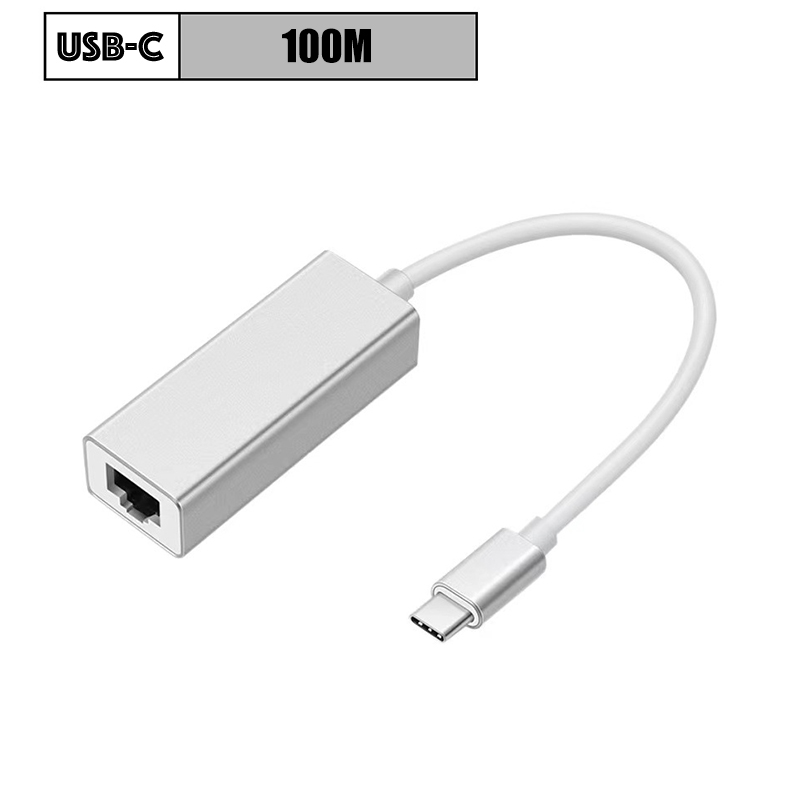Adaptateur ethernet USB en aluminium, trois versions Adaptateur ethernet USB en aluminium, trois versions, vue de profil
