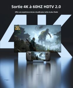 Adaptateur ethernet USB en station 6 en 1 pour console, vue de profil