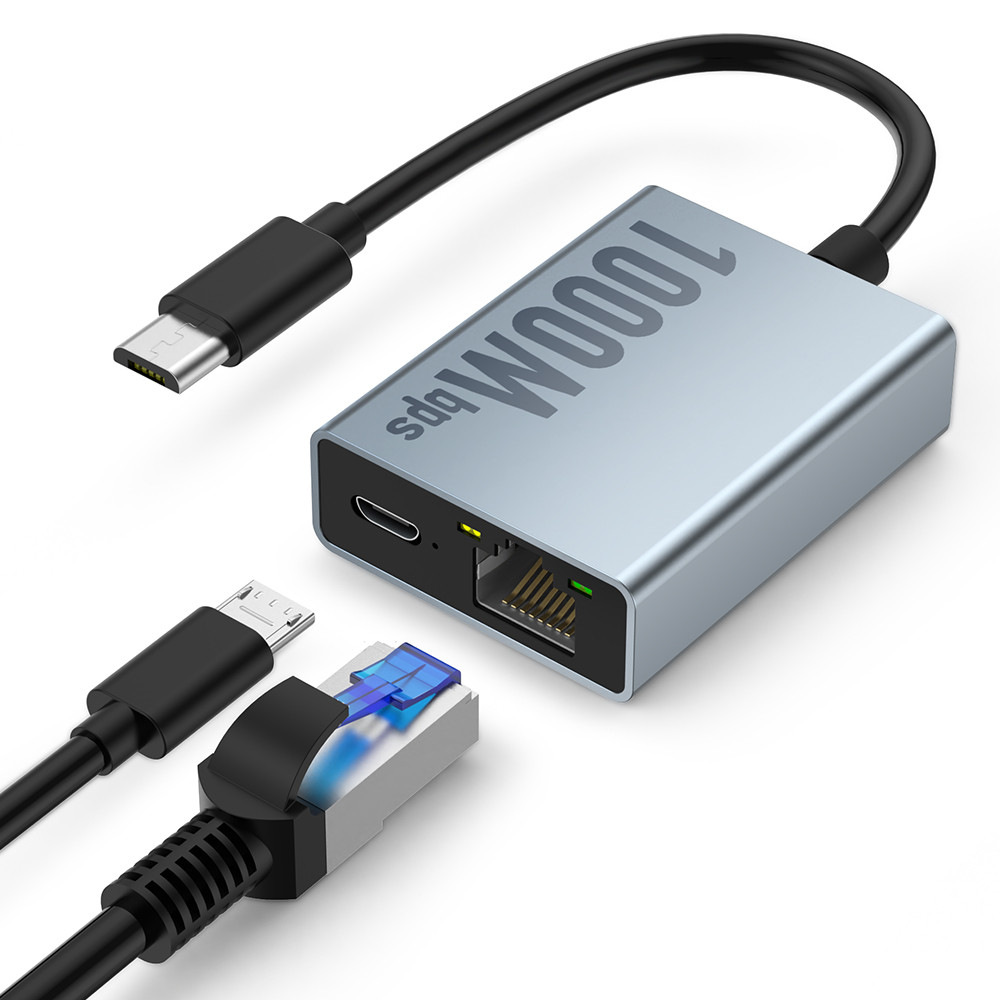 Adaptateur ethernet USB pour clé de télévision Adaptateur ethernet USB pour clé de télévision, vue principale