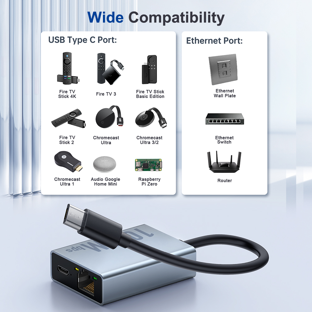 Adaptateur ethernet USB pour clé de télévision Adaptateur ethernet USB pour clé de télévision, detail