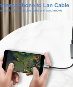 Adaptateur ethernet USB Type-C, quatre versions, vue arriere