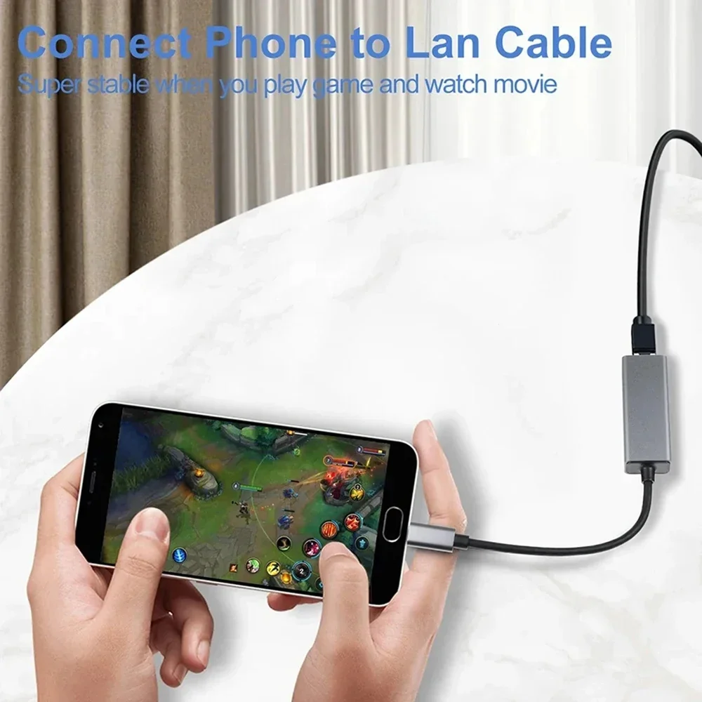Adaptateur ethernet USB Type-C, quatre versions Adaptateur ethernet USB Type-C, quatre versions, vue arriere
