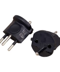 Adaptateur France Suisse compact, fiche type J à trois broches, vue principale