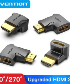 Adaptateur HDMI à angle droit en quatre orientations, vue principale