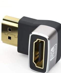 Adaptateur HDMI, adaptateur 8K Mâle vers Femelle à Angle Droit ou 270°, vue de face