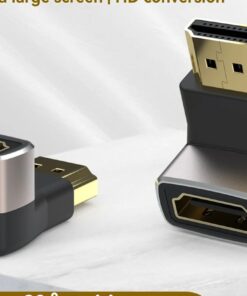 Adaptateur HDMI, adaptateur 8K Mâle vers Femelle à Angle Droit ou 270°, vue arriere