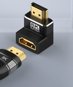 Adaptateur HDMI, adaptateur 90 et 270 degrés 8K 60Hz / 4K 120Hz, vue de face