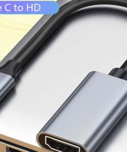 Adaptateur HDMI, adaptateur Câble USB-C vers compatible 4K, vue de face