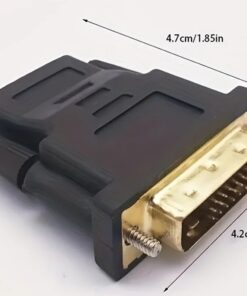 Adaptateur HDMI, adaptateur DVI vers pour PC, vue de trois quarts