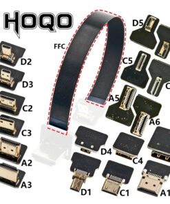 Adaptateur HDMI, adaptateur FPV Câble Plat Flexible Micro vers, vue arriere