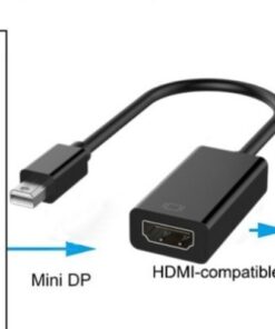 Adaptateur HDMI, adaptateur Mini DisplayPort vers 4K ou 1080P, vue de trois quarts