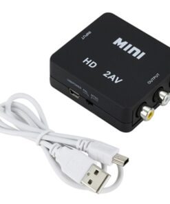 Adaptateur HDMI, adaptateur RCA vers , Convertisseur Vidéo HD 1080P, vue de trois quarts