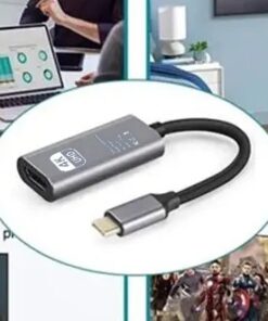 Adaptateur HDMI, adaptateur USB-C vers 4K 60Hz pour TV et écran, vue de face