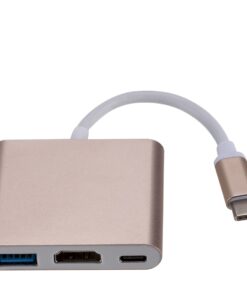 Adaptateur HDMI, adaptateur USB Type-C vers , USB 3.0 et Charge Type-C, vue principale