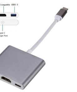 Adaptateur HDMI, adaptateur USB Type-C vers , USB 3.0 et Charge Type-C, detail