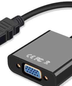 Adaptateur HDMI, adaptateur vers VGA, convertisseur numérique analogique, vue de face