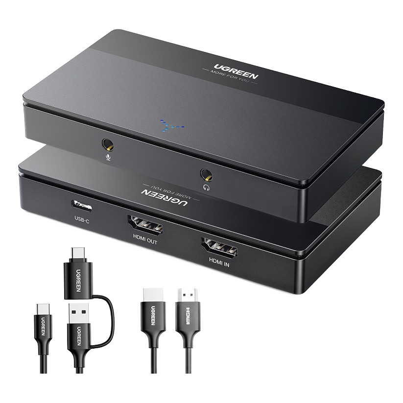 Adaptateur HDMI, boîtier de capture vidéo 4K à 60 Hz Adaptateur HDMI, boîtier de capture vidéo 4K à 60 Hz, vue principale