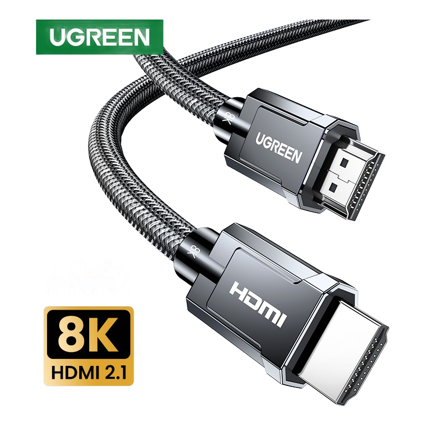 Adaptateur HDMI, câble 8K à 60 Hz tressé de 0,5 à 5 m Adaptateur HDMI, câble 8K à 60 Hz tressé de 0,5 à 5 m, vue principale
