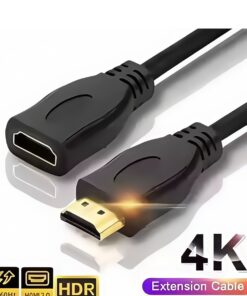 Adaptateur HDMI, câble d'extension 2.0 HDR 4K 60Hz (Mâle à Femelle), vue de face