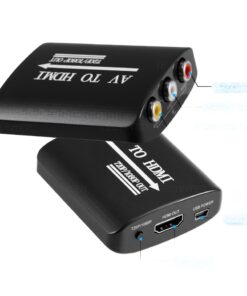 Adaptateur HDMI, convertisseur AV vers HDMI 1080p pour consoles, vue principale