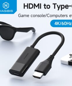 Adaptateur HDMI, convertisseur HDMI vers USB-C femelle avec charge, vue principale