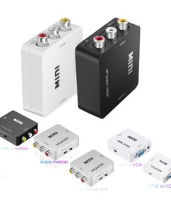 Adaptateur HDMI, convertisseur RCA vers HDMI ou HDMI vers RCA, vue de face