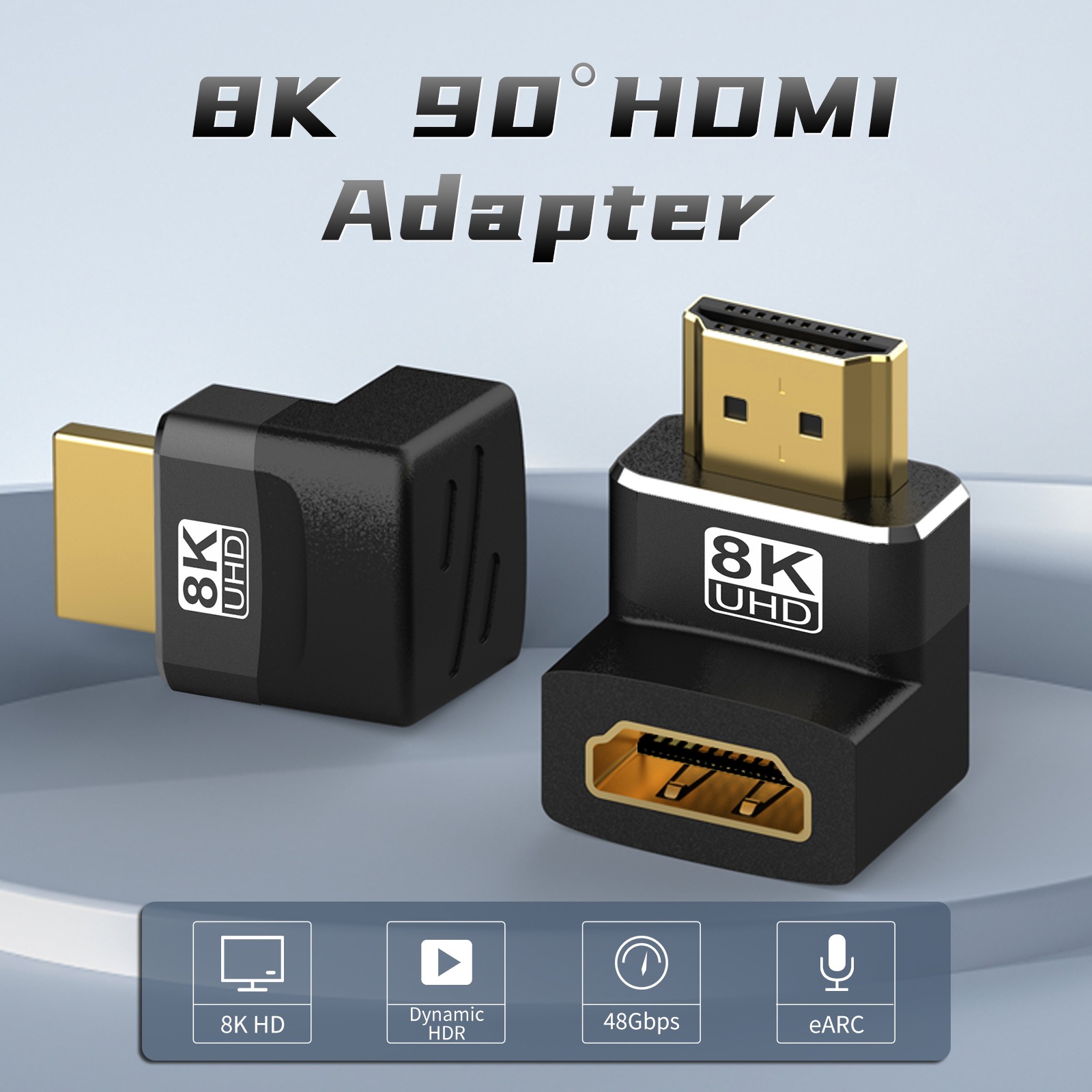 Adaptateur HDMI coude a 90 degres pour gagner de la place Adaptateur HDMI coude a 90 degres pour gagner de la place, detail