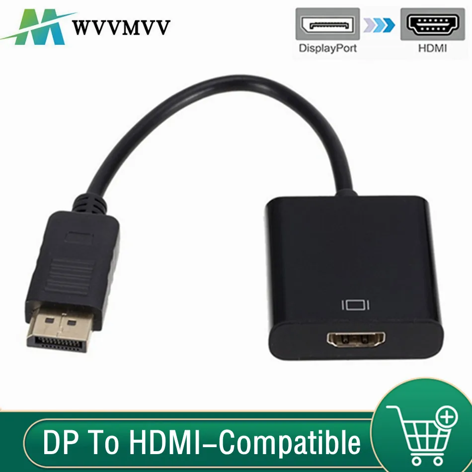 Adaptateur HDMI depuis DisplayPort en câble intégré Adaptateur HDMI depuis DisplayPort en câble intégré, vue principale