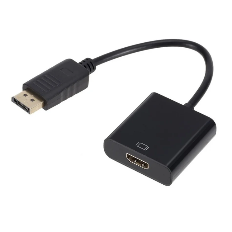 Adaptateur HDMI depuis DisplayPort en câble intégré Adaptateur HDMI depuis DisplayPort en câble intégré, vue de face