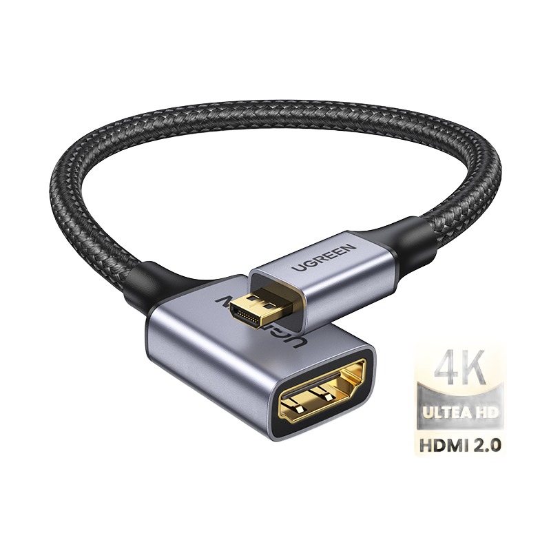 Adaptateur HDMI depuis micro HDMI pour appareil photo Adaptateur HDMI depuis micro HDMI pour appareil photo, vue principale