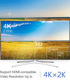 Adaptateur HDMI depuis Mini DisplayPort pour ordinateur portable, vue de trois quarts