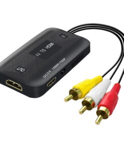 Adaptateur HDMI depuis une source RCA en 1080p, vue de face