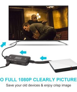 Adaptateur HDMI depuis une source RCA en 1080p, vue arriere