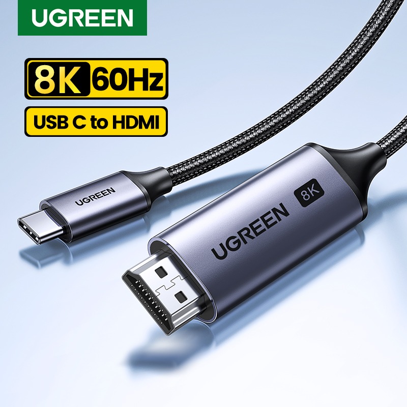 Adaptateur HDMI depuis USB-C en 8K, câble Adaptateur HDMI depuis USB-C en 8K, câble, vue de trois quarts