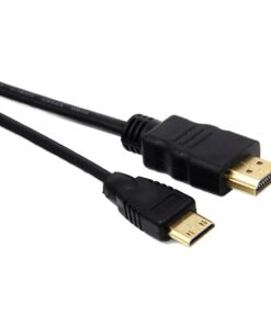 Adaptateur HDMI en cable mini HDMI vers HDMI 1080p, vue arriere
