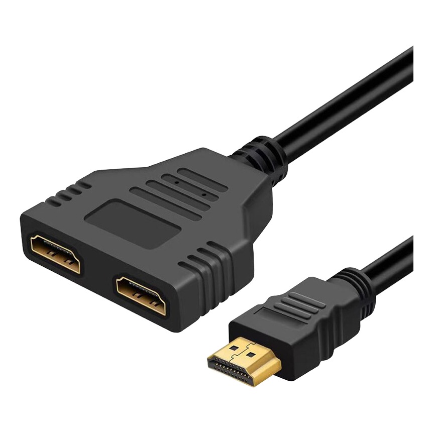 Adaptateur HDMI en Y, 1 mâle vers 2 femelles Adaptateur HDMI en Y, 1 mâle vers 2 femelles, vue principale