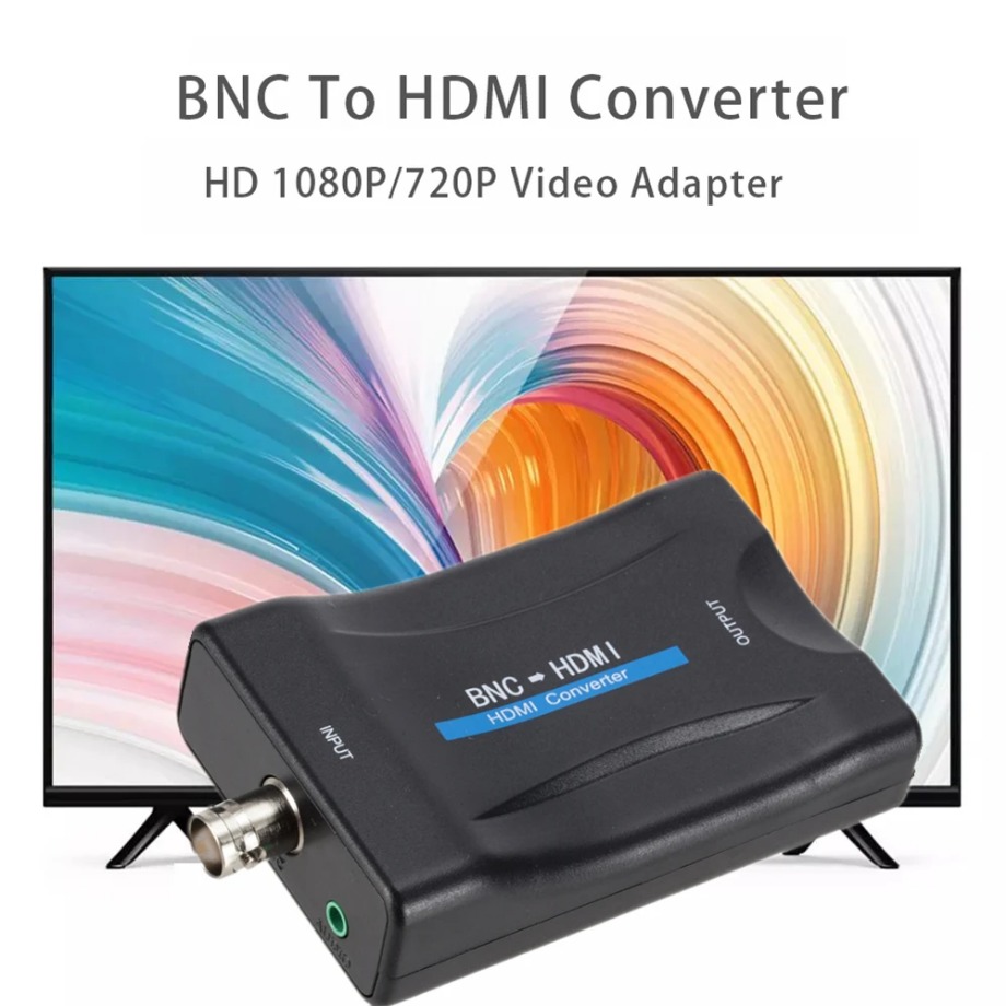 Adaptateur HDMI et BNC pour moniteur de surveillance Adaptateur HDMI et BNC pour moniteur de surveillance, vue de face