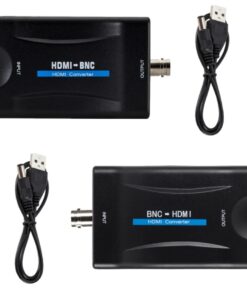 Adaptateur HDMI et BNC pour moniteur de surveillance, vue de profil