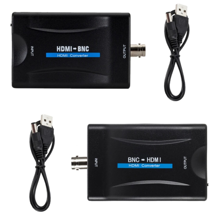 Adaptateur HDMI et BNC pour moniteur de surveillance Adaptateur HDMI et BNC pour moniteur de surveillance, vue de profil