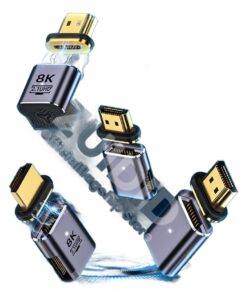 Adaptateur HDMI magnétique coudé pour espace réduit, vue principale