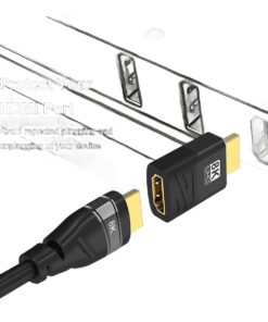 Adaptateur HDMI mâle vers femelle et micro ou mini HDMI, vue de face