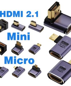 Adaptateur HDMI Micro et Mini vers HDMI 2.1, vue principale