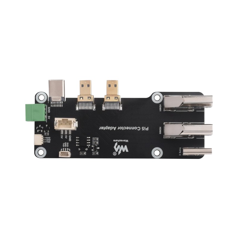 Adaptateur HDMI micro HDMI vers HDMI pour Raspberry Pi 5 et Pi 4B Adaptateur HDMI micro HDMI vers HDMI pour Raspberry Pi 5 et Pi 4B, vue de trois quarts