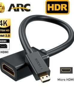Adaptateur HDMI micro vers HDMI femelle, trois versions, vue principale