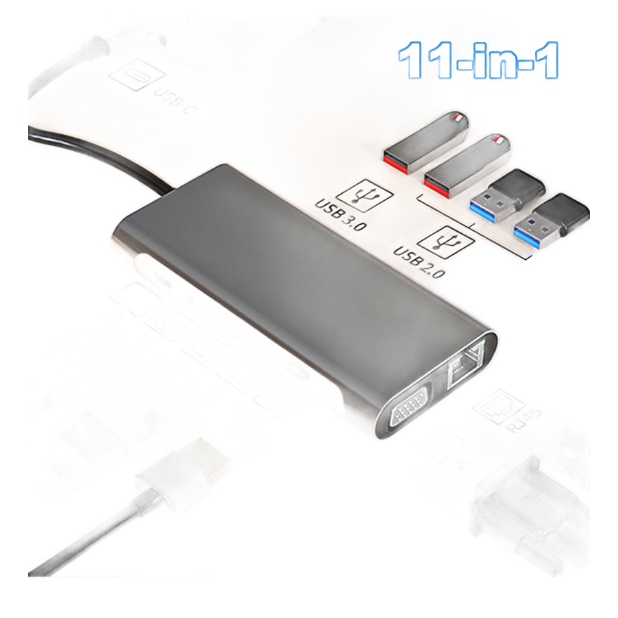 Adaptateur HDMI multiport USB-C, station d'accueil 4K Adaptateur HDMI multiport USB-C, station d'accueil 4K, vue principale